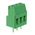 RS PRO PCB Terminal Block, 3-Contact, 5.08mm Pitch, Through Hole Mount, 1-Row, Screw Termination