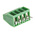 Phoenix Contact MPT 0.5/4-2.54 Series PCB Terminal Block, 2.54mm Pitch, Through Hole Mount, 1-Row, Solder Termination