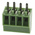 RS PRO PCB Terminal Block, 4-Contact, 2.54mm Pitch, Through Hole Mount, 1-Row, Screw Termination