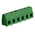 RS PRO PCB Terminal Block, 6-Contact, 7.5mm Pitch, Through Hole Mount, 1-Row, Screw Termination