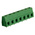 RS PRO PCB Terminal Block, 7-Contact, 7.5mm Pitch, Through Hole Mount, 1-Row, Screw Termination