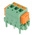 Phoenix Contact SDC 2.5/ 3-PV-5.0-ZB Series PCB Terminal Block, 3-Contact, 5mm Pitch, Through Hole Mount, 1-Row, Screw