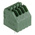 TE Connectivity PCB Terminal Block, 4-Contact, 2.5mm Pitch, Through Hole Mount, 1-Row, Solder Termination