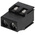 Phoenix Contact MKDSN 2.5/ 2-5.08 HT BK Series PCB Terminal Block, 2-Contact, 5.08mm Pitch, Through Hole Mount, 1-Row,