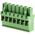 RS PRO 5.08mm Pitch 7 Way Pluggable Terminal Block, Plug, Cable Mount, Screw Termination