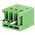 RS PRO 2.5mm Pitch 3 Way Pluggable Terminal Block, Header, Through Hole, Solder Termination