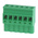 RS PRO 5mm Pitch 6 Way Pluggable Terminal Block, Plug, Through Hole, Screw Termination
