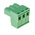 RS PRO 5.08mm Pitch 3 Way Right Angle Pluggable Terminal Block, Plug, Through Hole, Screw Termination