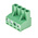 RS PRO 5.08mm Pitch 4 Way Right Angle Pluggable Terminal Block, Plug, Through Hole, Screw Termination