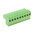 RS PRO 5.08mm Pitch 9 Way Right Angle Pluggable Terminal Block, Plug, Through Hole, Screw Termination