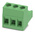 Phoenix Contact 5.08mm Pitch 3 Way Right Angle Pluggable Terminal Block, Plug, Cable Mount, Screw Termination