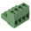 Phoenix Contact 5.08mm Pitch 4 Way Pluggable Terminal Block, Plug, Cable Mount, Screw Termination