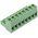 Phoenix Contact 5.08mm Pitch 8 Way Pluggable Terminal Block, Plug, Cable Mount, Screw Termination