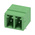 Phoenix Contact 3.81mm Pitch 2 Way Right Angle Pluggable Terminal Block, Header, Through Hole, Solder Termination