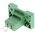 Phoenix Contact 5.08mm Pitch 2 Way Pluggable Terminal Block, Feed Through Header, Panel Mount, Solder/Slip on