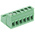 Phoenix Contact 5.08mm Pitch 6 Way Pluggable Terminal Block, Inverted Plug, Cable Mount, Screw Termination