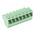 Phoenix Contact 3.81mm Pitch 7 Way Pluggable Terminal Block, Plug, Cable Mount, Screw Termination