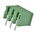 TE Connectivity 3.5mm Pitch 3 Way Right Angle Pluggable Terminal Block, Header, Through Hole, Solder Termination
