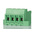 Phoenix Contact 5.08mm Pitch 4 Way Pluggable Terminal Block, Header, Cable Mount, Screw Termination