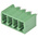 Wurth Elektronik 3.5mm Pitch 4 Way Pluggable Terminal Block, Header, Through Hole, Solder Termination