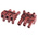 RS PRO Non-Fused Terminal Block, 3-Way, 16A, 2.5 mm² Wire, Screw Down Termination