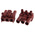 RS PRO Non-Fused Terminal Block, 3-Way, 16A, 2.5 mm² Wire, Screw Down Termination
