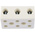 RS PRO Non-Fused Terminal Block, 3-Way, 76A, 6 AWG Wire, Screw Down Termination