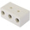 RS PRO Non-Fused Terminal Block, 3-Way, 76A, 6 AWG Wire, Screw Down Termination
