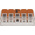 Wago 221 Series Lever Connector, 5-Way, 32A, 24 → 12 AWG Wire, Cage Clamp Termination
