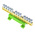 Entrelec, DBTI Earth Bar for use with Terminal Blocks