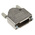 MH Connectors MHDTZK-RA Series Zinc D Sub Backshell, 15 Way, Strain Relief