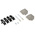 MH Connectors MHDTZK-RA Series Zinc D Sub Backshell, 15 Way, Strain Relief