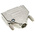 MH Connectors MHDTZK-RA Series Zinc D Sub Backshell, 25 Way, Strain Relief
