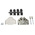 MH Connectors MHDTZK-RA Series Zinc D Sub Backshell, 25 Way, Strain Relief