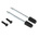 MH Connectors MHDTZK-BK Series Zinc D Sub Backshell, 9 Way, Strain Relief