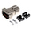 FCT from Molex FWH Series ABS D Sub Backshell, 9 Way, Strain Relief