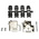 MH Connectors MHD45ZK Series Zinc Angled D Sub Backshell, 9 Way, Strain Relief