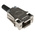 FCT from Molex FMK Series Die Cast Zinc D Sub Backshell, 9 Way, Strain Relief
