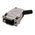 FCT from Molex FMK Series Die Cast Zinc Angled D Sub Backshell, 9 Way, Strain Relief
