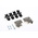 MH Connectors MHD45PK Series ABS Angled D Sub Backshell, 9 Way, Strain Relief