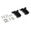 MH Connectors MHCCOV Series ABS D Sub Backshell, 9 Way, Strain Relief
