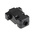 MH Connectors MHCCOV Series ABS D Sub Backshell, 9 Way, Strain Relief