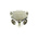 TE Connectivity Amplimite HD-20 Series GD-Zn Angled D Sub Backshell, 15 Way, Strain Relief