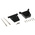 RS PRO PET D Sub Backshell, 25 Way, Strain Relief
