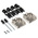 TE Connectivity ADK Series Zinc D Sub Backshell, 9 Way, Strain Relief