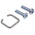 MH Connectors MHDTZK Series Zinc D Sub Backshell, 9 Way, Strain Relief