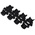 MH Connectors MHDTZK Series Zinc D Sub Backshell, 9 Way, Strain Relief