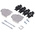 MH Connectors MHDTZK Series Zinc D Sub Backshell, 9 Way, Strain Relief