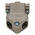 MH Connectors MHDU45 Series Zinc Angled D Sub Backshell, 9 Way, Strain Relief