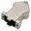 MH Connectors MHDU45 Series Zinc Angled D Sub Backshell, 9 Way, Strain Relief